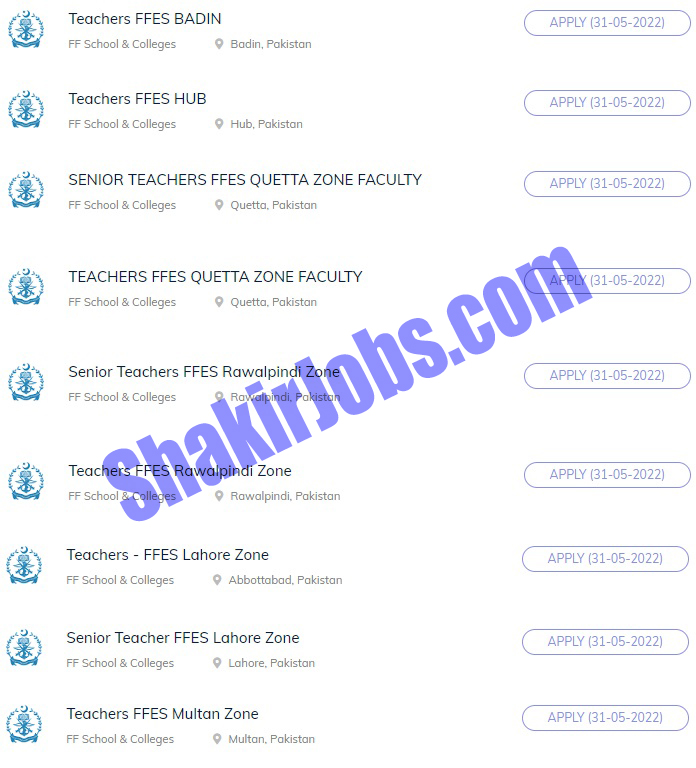 Fauji Foundation Schools and Colleges Teaching Jobs 2022