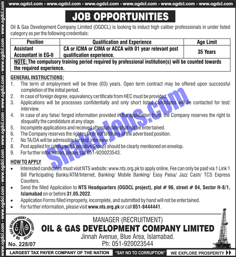 OGDCL-Jobs-2022-Assistant-Accountant