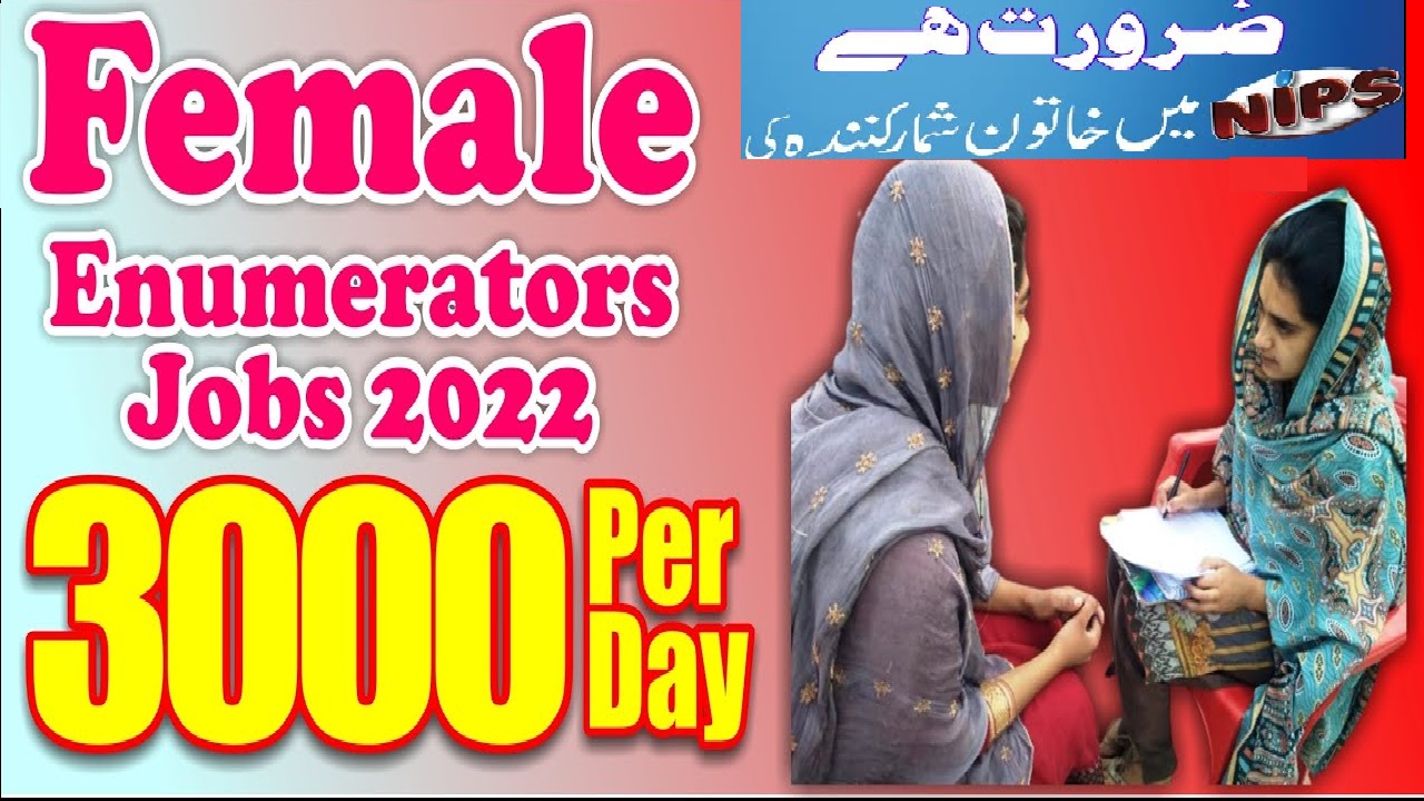 Female Enumerators Jobs 2022 in Punjab (52 Vacancies)