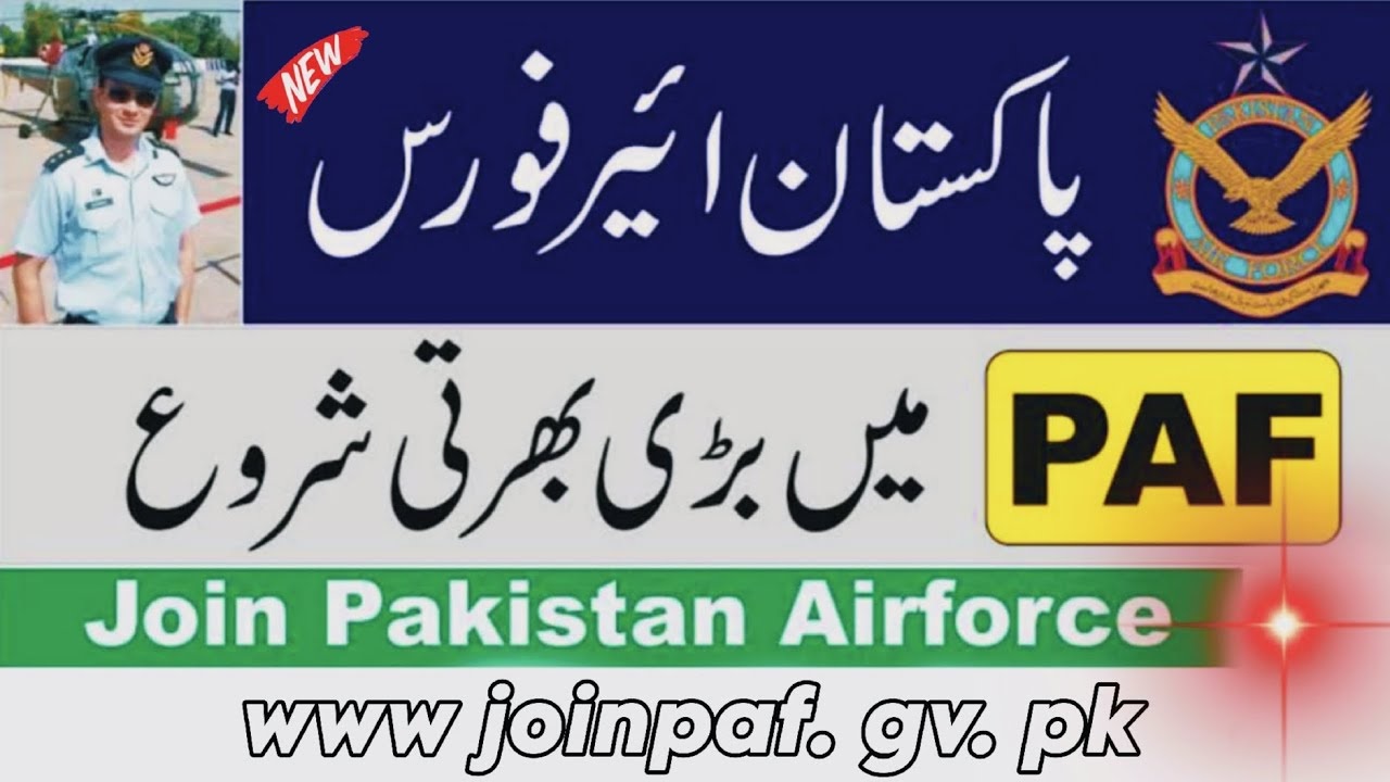 [1050+Vacancies] PAF Jobs 2026 Join Pakistan Air Force Apply Online