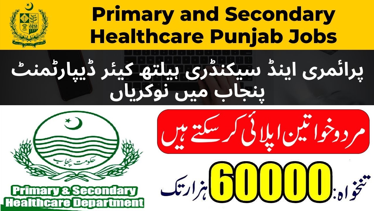 Primary and Secondary Healthcare Punjab Jobs